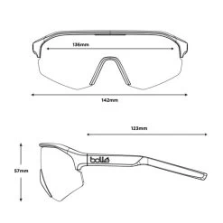 BOLLE Bollé Sonnenbrille Lightshifter Black Matte - TNS Ice -Riemenscheibe Verkäufe bolle sonnenbrille lightshifter black matte tns ice4