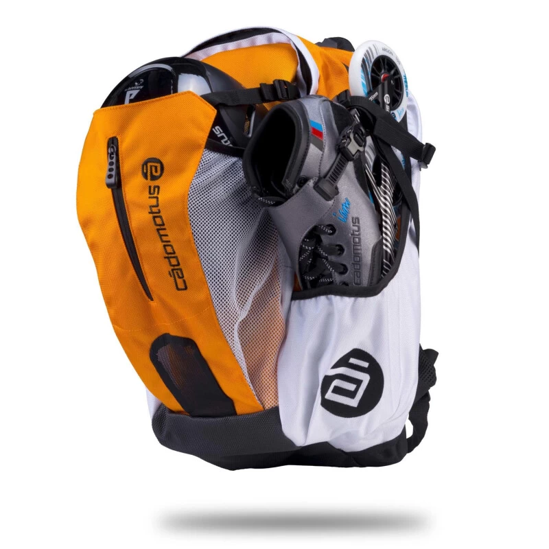 Cádomotus Rucksack Team Airflow Race Day Gear Bag (Orange/der-rollenshop.de) 2 Cádomotus Rucksack Team Airflow Race Day Gear Bag (Orange/der-rollenshop.de) – Bild 2