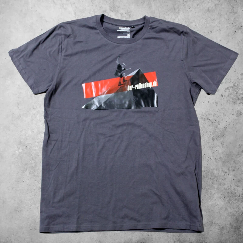 Der-rollenshop.de T-Shirt SLIDE Grau 1 Der-rollenshop.de T-Shirt SLIDE Grau