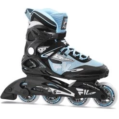 Fila Damen Inlineskates Legacy Comp W (schwarz/hellblau)