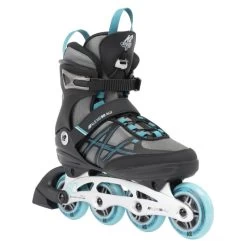 K2 Inlineskates Alexis 80 Alu (Grau/Cyan) - Versandrückläufer