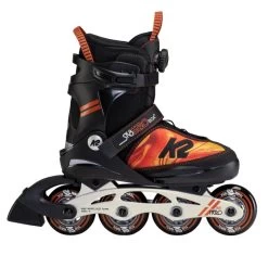 K2 Kinderskates Sk8 Hero Boa Alu Schwarz, Orange