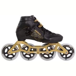Powerslide 3X Kids Speedskates Größenverstellbar (gold)