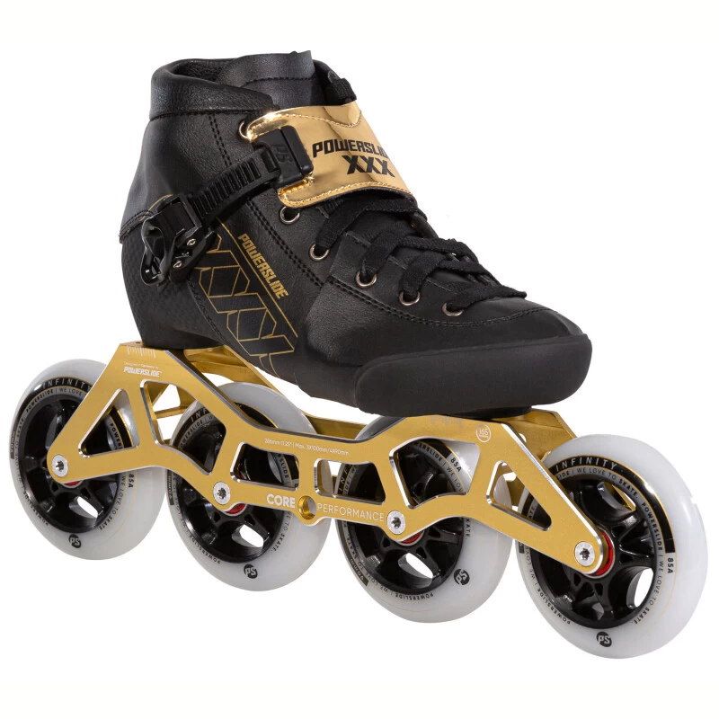 Powerslide 3X Kids Speedskates Größenverstellbar (gold) 3 Powerslide 3X Kids Speedskates Größenverstellbar (gold) – Bild 3