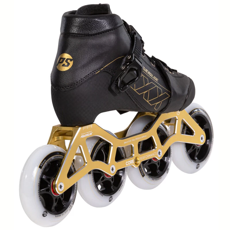 Powerslide 3X Kids Speedskates Größenverstellbar (gold) 4 Powerslide 3X Kids Speedskates Größenverstellbar (gold) – Bild 4