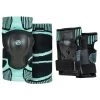 Powerslide Inlineskate Schützerset Onesie Dual Pack Schwarz/türkis