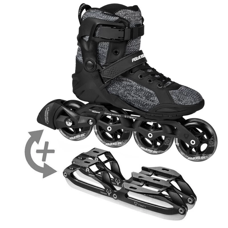 Powerslide Inlineskates Phuzion Radon Enzo 90 + Trident Eiskufe 1 Powerslide Inlineskates Phuzion Radon Enzo 90 + Trident Eiskufe