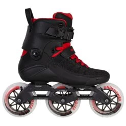 Powerslide Inlineskates Swell Black Fire 110 (schwarz/rot)