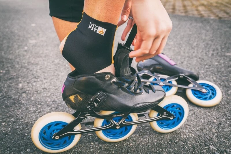 Powerslide Myfit Footies LOW 2mm Schwarz 3 Powerslide Myfit Footies LOW 2mm Schwarz – Bild 3