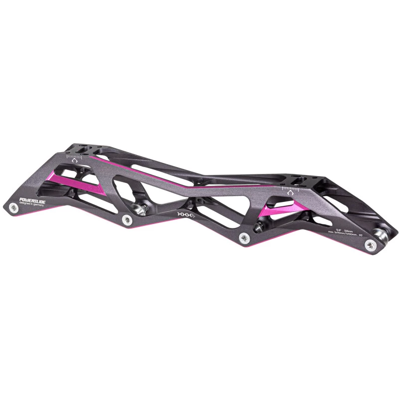 Powerslide Racing Schiene 3X4 - 3x110/1x100mm - 12.8 (Titanium/Pink) 2 Powerslide Racing Schiene 3X4 - 3x110/1x100mm - 12.8 (Titanium/Pink) – Bild 2
