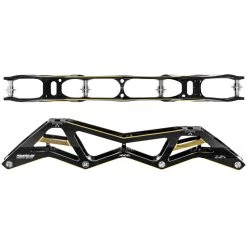 Powerslide Racing Schiene 3X4 - 4x110mm (Schwarz/Gold)