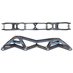 Powerslide Racing Schiene 3X4 - 4x110mm (Titanium/Blau)