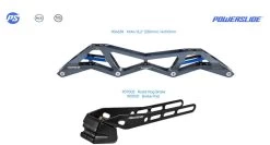 Powerslide Racing Schiene 3X4 - 4x110mm (Titanium/Blau) -Riemenscheibe Verkäufe powerslide racing schiene 3x4 4x110mm titanium blau4