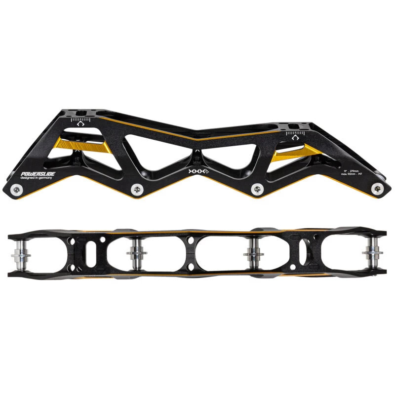 Powerslide Racing Schiene 3X4 - 4x90mm - 11.0 (Schwarz/Gold) 1 Powerslide Racing Schiene 3X4 - 4x90mm - 11.0 (Schwarz/Gold)