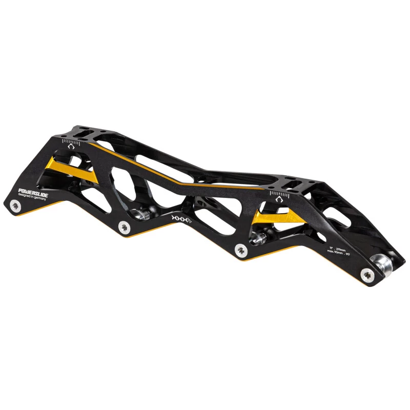 Powerslide Racing Schiene 3X4 - 4x90mm - 11.0 (Schwarz/Gold) 2 Powerslide Racing Schiene 3X4 - 4x90mm - 11.0 (Schwarz/Gold) – Bild 2