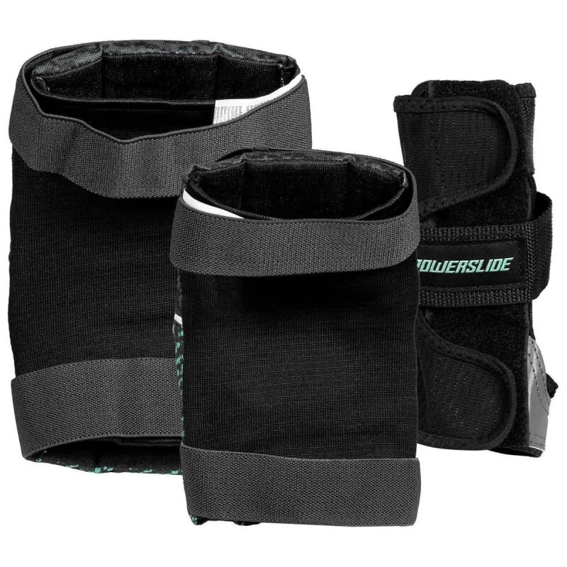 Powerslide Schützerset Inlineskate STANDARD Damen Schwarz 2 Powerslide Schützerset Inlineskate STANDARD Damen Schwarz – Bild 2