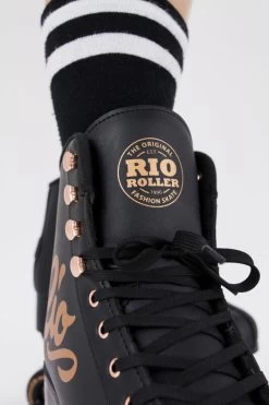 Rio Roller Rollschuhe Rose Schwarz -Riemenscheibe Verkäufe rio roller rollschuhe rose schwarz7