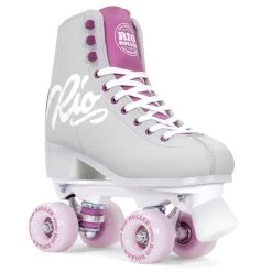 Rio Roller Rollschuhe Script Grau/lila