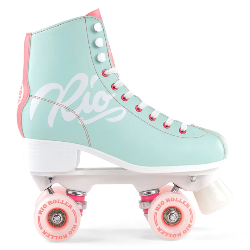 Rio Roller Rollschuhe Script Türkis/koralle 2 Rio Roller Rollschuhe Script Türkis/koralle – Bild 2