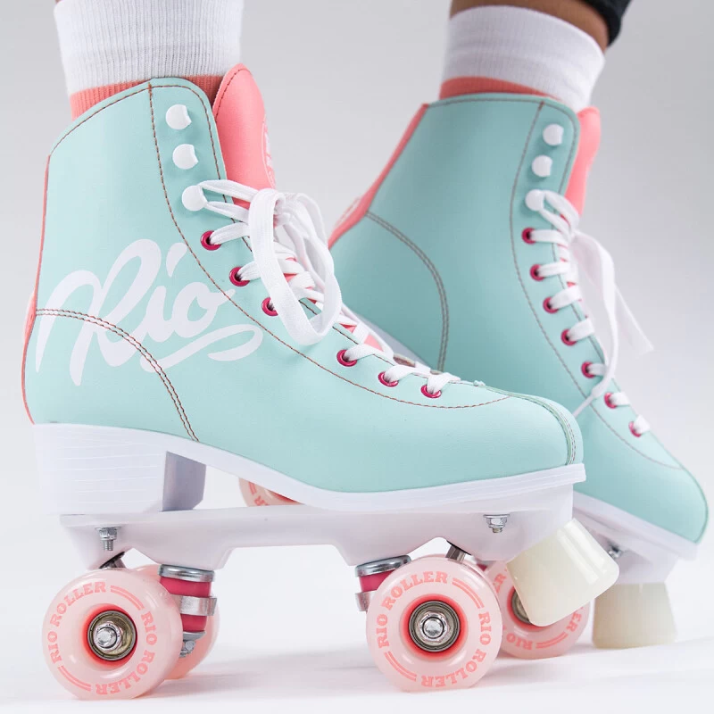 Rio Roller Rollschuhe Script Türkis/koralle 7 Rio Roller Rollschuhe Script Türkis/koralle – Bild 7