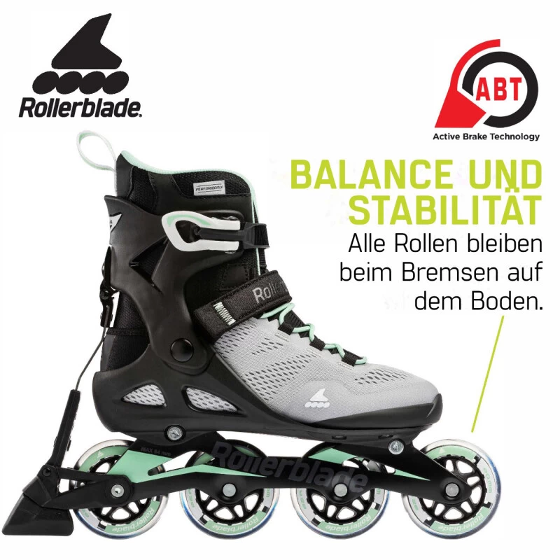 Rollerblade Inline Skates Macroblade 80 ABT W (Glacier Grey/Neo Mint) 3 Rollerblade Inline Skates Macroblade 80 ABT W (Glacier Grey/Neo Mint) – Bild 3