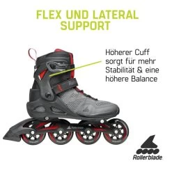 Rollerblade Inlineskates Macroblade 84 (Dunkelgrau/Rot) -Riemenscheibe Verkäufe rollerblade inlineskates macroblade 84 dunkelgrau rot4