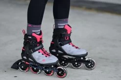 Rollerblade Inlineskates Macroblade 90 W Grau, Rosa -Riemenscheibe Verkäufe rollerblade inlineskates macroblade 90 w grau rosa9