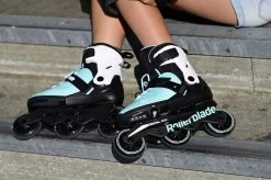 Rollerblade Kinderskate Microblade 3WD (Aqua/Weiß) -Riemenscheibe Verkäufe rollerblade kinderskate microblade 3wd aqua weiss6