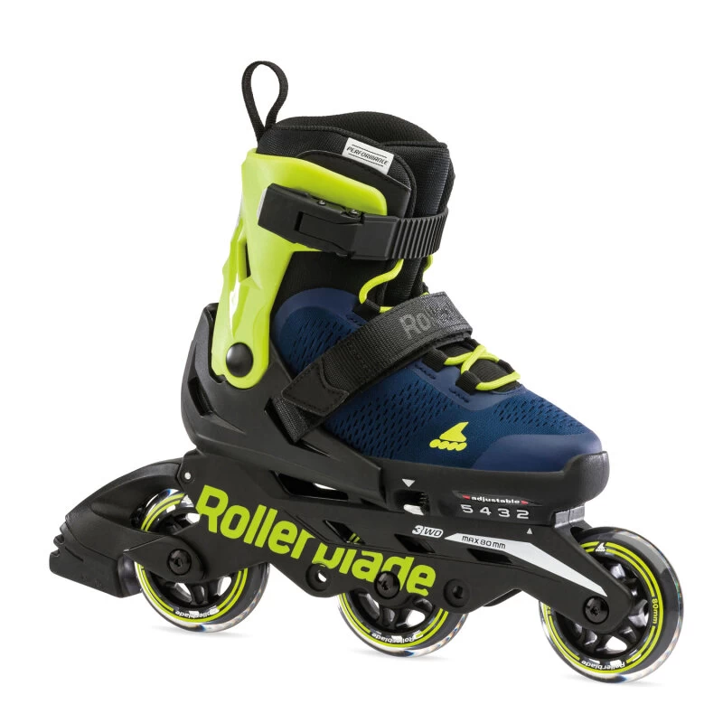 Rollerblade Kinderskates Microblade 3WD (Blau Royal/Lime) 1 Rollerblade Kinderskates Microblade 3WD (Blau Royal/Lime)