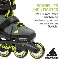 Rollerblade Kinderskates Microblade 3WD (Blau Royal/Lime) 10 Rollerblade Kinderskates Microblade 3WD (Blau Royal/Lime) -Riemenscheibe Verkäufe rollerblade kinderskates microblade 3wd blau royal lime4