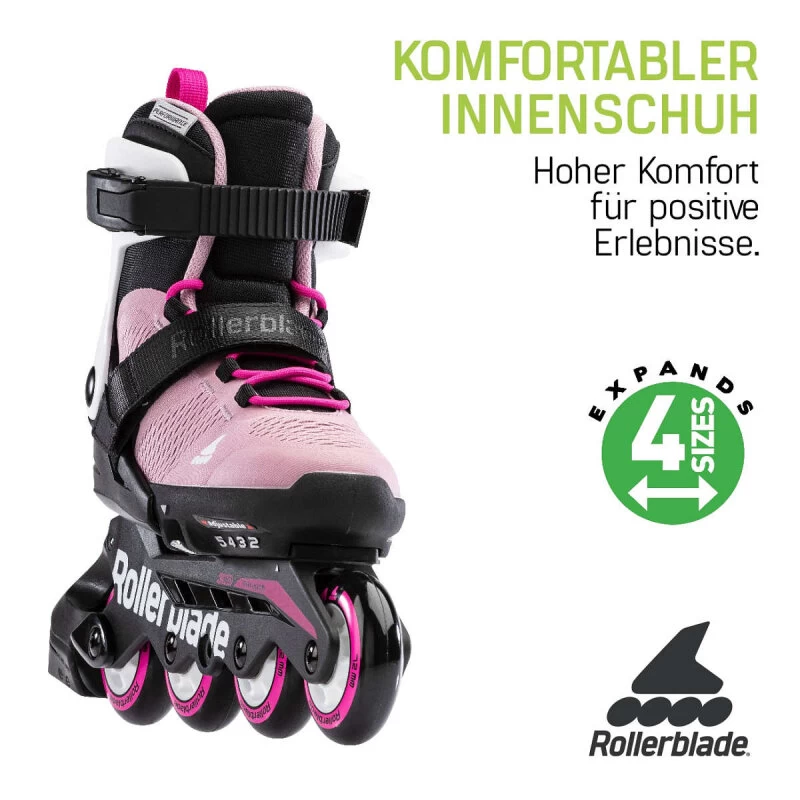 Rollerblade Kinderskates Microblade (Pink/Weiß) 3 Rollerblade Kinderskates Microblade (Pink/Weiß) – Bild 3