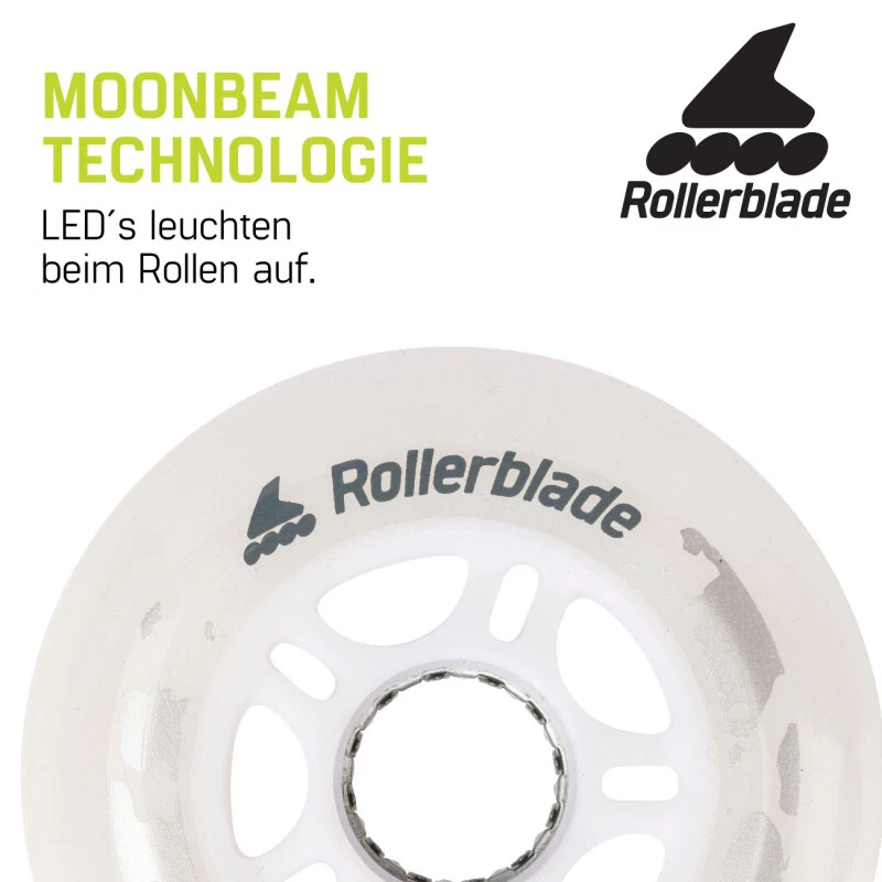 Rollerblade Moonbeams Leuchtrollen 80mm (4er-Pack) 3 Rollerblade Moonbeams Leuchtrollen 80mm (4er-Pack) – Bild 3