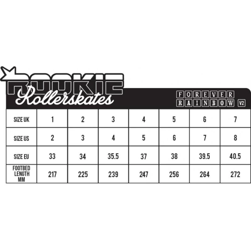 Rookie Rollerskates Forever Rainbow Weiss, Multi 4 Rookie Rollerskates Forever Rainbow Weiss, Multi – Bild 4