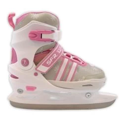 SFR Kinderschlittschuh Nova Größenverstellbar (Pink/Weiß)
